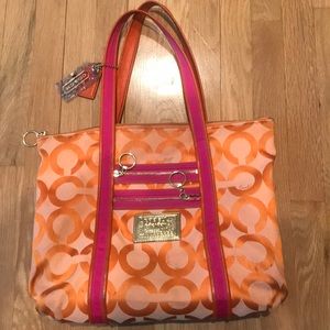 Pink/Orange Coach purse